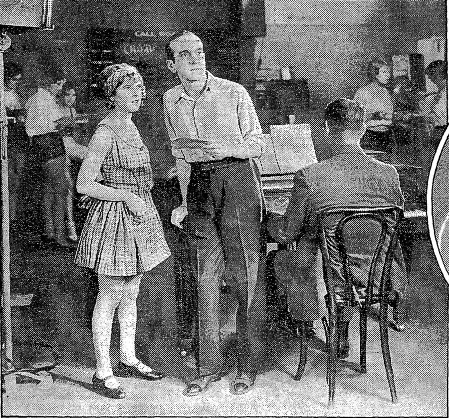Caption text says "May McAvoy and Al Jolson in The Jazz Singer .