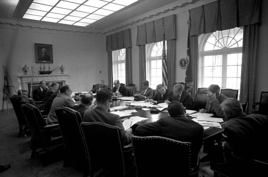ST-A26-25-62  29 October 1962 President John F. Kennedy meets with members of the Executive Committee of the National Security Council (EXCO